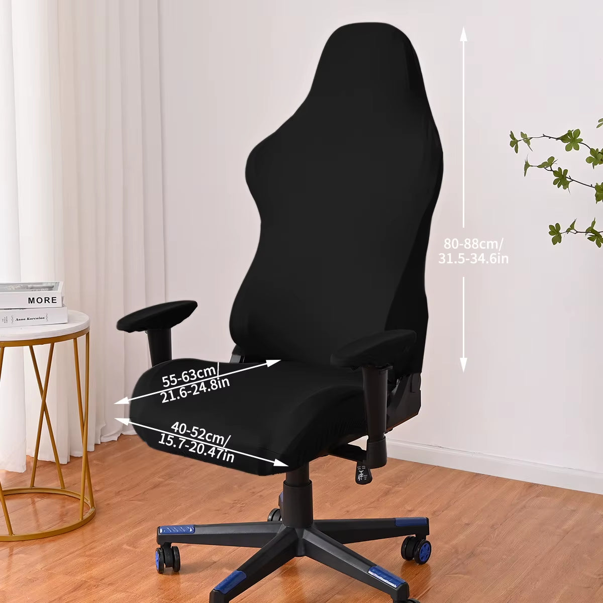 Gaming Chair Cover-Gaming Chair Seat Cover 4Pc/Set Gaming Chair Covers Stretchable with Armrest Covers/Chair Back Covers/Chair S